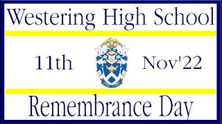 Westering High School Remembrance Day [upl. by Schaffel]