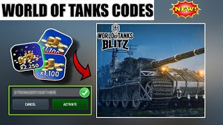 NEW CODES⚠️World Of Tanks Blitz Bonus Codes  WOT Blitz Codes  wot Codes 2024 [upl. by Annairba]