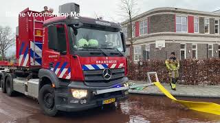 GRIP 1 brandweer druk bezig bij zeer grote brand GRIP in Vroomshoop [upl. by Suidaht]