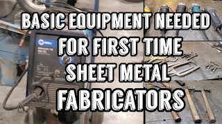 Basic Equipment needed for first time sheet metal fabricators [upl. by Kipp]