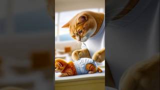 Kitten has mucus in diapershortshomecatanimation [upl. by Flosser674]