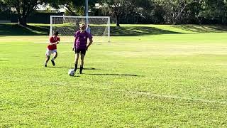 Oxley Football 0  3 St George Willawong 14Jul24 1st half [upl. by Nimoynib]