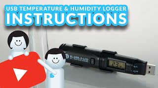 Complete tutorial on how to set up a Lascar USB Temperature and Humidity Data Logger ELUSB2LCD [upl. by Rox]