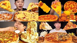 ASMR Pizza Mukbang Compilation 6  Pizza Asmr  Satisfying eating sounds [upl. by Nesmat]