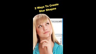 2 ways to star shapes Pagemakershort [upl. by Osman]