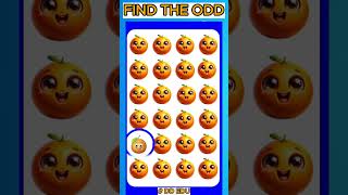 Find the odd emoji 🤔🤔 Check Your Eyes 👀  shorts short shortvideo quiztime [upl. by Catarina]