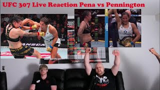 UFC 307 Live Reaction Pena vs Pennington [upl. by Nemrak658]