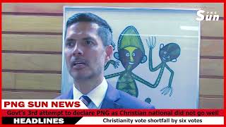 Kramer on constitutional amendment to declare PNG as Christian nationpngsun8958 [upl. by Irehj]