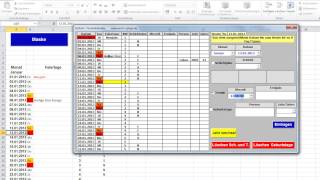 Terminkalender auf Basis einer Excel Datei Excel VBA Programmierung [upl. by Olia807]