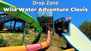 Drop Zone at Wild Water Adventure Clovis 4K POV [upl. by Cyprio]