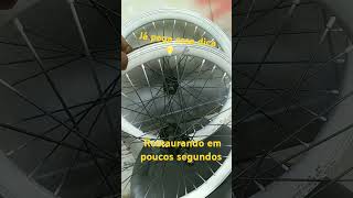 Como deixar jantes nova em poucos minutos automobile pintada bicicleta mtb mecanico [upl. by Daryle]