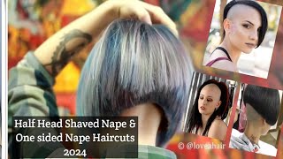 Nice Half Head Shaved Nape Bob Haircuts and Full Head Shaved Nape Bob HaircutsTop Trending Haircuts [upl. by Delanty348]