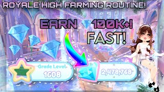 EARN 💎100k EASILY ROYALE HIGH FARMING ROUTINE 2024 🏰✨ Roblox Royale High [upl. by Atinrev]