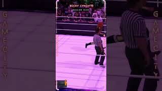 Becky Lynch19 delivers Suicide Dive on Becky Lynch23 wwe2k24 [upl. by Yasnil]