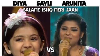 Salame Ishq Meri Jaan lll song cover by Diya Sayli vs Arunita youtube viral itsadileditorofficial [upl. by Hana]