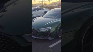 The green looks good on this audi r8 [upl. by Glad]