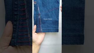 Convert loose jeans to slim fit jeans  DIY jeans alteration threadsnneedles shorts howtofitjeans [upl. by Rhodes]