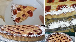 طريقة تحضير الكروسطاطا الايطالية اللذيذة بالمربى Crostata à la confiture [upl. by Anileve]