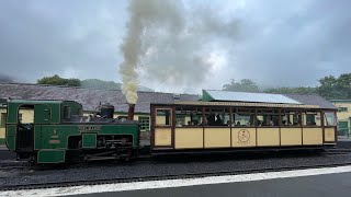 Mount Snowdonia Drivers View On Train To The Summit [upl. by Sema939]