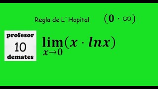 regla de L´Hopital 12 límites de funciones indeterminaciones [upl. by Lenno]