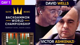 54th Backgammon World Championship  Day 1  Monte Carlo Open  Main  Rnd of 64 [upl. by Ydnab]