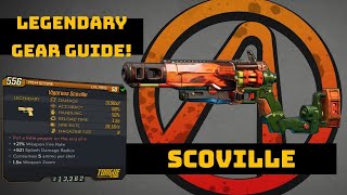 BORDERLANDS 3 THE SCOVILLE LEGENDARY WEAPON AND FARMING REVIEW GUIDE [upl. by Nellak]