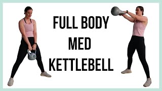 12 MIN HJEMMETRÆNING FOR HELE KROPPEN ⎮ Træn hele kroppen med en kettlebell [upl. by Halludba]