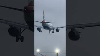 British Airways Plane Swings During Storm Darragh Crosswind Landing london stormdarragh heathrow [upl. by Tory]