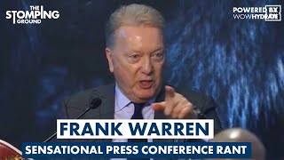 quotILL DEAL WITH YOU LATERquot  Frank Warren HUGE RANT Towards Riyadh Season Critics [upl. by Nytnerb]