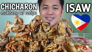 CHICHARON ISAW  COOKBANG  INDOOR COOKING  MUKBANG PHILIPPINES [upl. by Brookes]