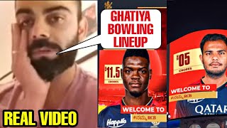 Virat Kohli not happy with RCB managements huge mistake in IPL Auction amp RCB poor bowling lineup [upl. by Byers967]