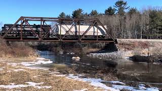 Midcoast Railservice RB2 at Waldoboro ME  February 20 2024 [upl. by Laing]