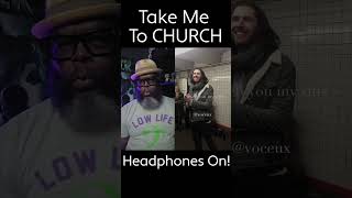 Harmonizing with Hozier in the Subway  Take Me to Church Cover [upl. by Lema805]