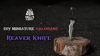 How to Make a Miniature Valorant Reaver Knife from Iron Nails DIYBlacksmith [upl. by Eydnarb]