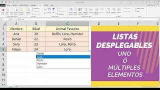 Lista desplegable excel 2021 Como poner listas desplegables de excel CON UNO O MULTIPLES elementos [upl. by Sumedocin828]