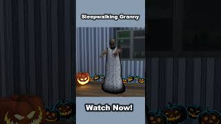 Granny Becomes a Sleepwalking Zombie at Halloween shorts granny funny animation [upl. by Mckenzie]