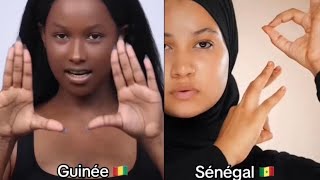 Challenge Indian makeup Guinée 🇬🇳 amp Sénégal 🇸🇳 [upl. by Navonod987]