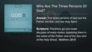 7 Who Are The Three Persons Of God  Questions with Answers Lyric Video by Dana Dirksen [upl. by Ataga]