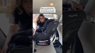 Nuna RAVA rearfacing installation nuna shortvideo babyproducts shortsvideo shorts [upl. by Eelir]