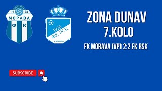 Zona Dunav 7 Kolo FK Morava VP 22 FK RSK [upl. by Nell]