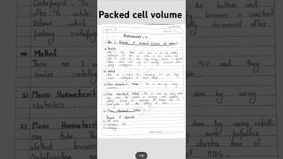 Packed cell volume Hematocrit practical hematology education mlt biology practicalnotesshort [upl. by Bruell]