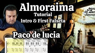 Paco de lucia Almoraima Tutorial [upl. by Pulchi]