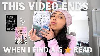 this video ends when I find a 5 ⭐️ star book  spoiler free reading vlog [upl. by Piegari]