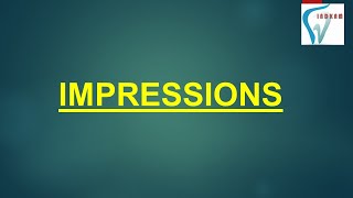 IMPRESSION MATERIAL AND TECHNIQUES IN DENTAL SETUP  HINDI [upl. by Asirem]