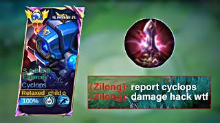 CYCLOPS ONE SHOT TUTORIAL 2024  MOBILE LEGENDS [upl. by Haimirej]