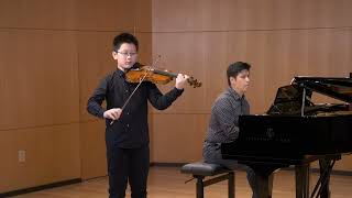 Charles Wu  Praeludium and Allegro by Fritz Kreisler  Piano accompaniment Andy Horng [upl. by Haroved]