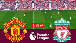 LIVE Manchester United vs Liverpool Premier League 2425 Full Match  Video Game Simulation [upl. by Ardnasak]