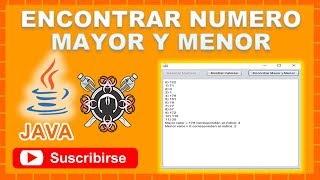 Encontrar Numero Mayor y Menor NetBeans [upl. by Wallie]