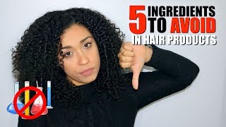 5 INGREDIENTS TO AVOID IN NATURAL HAIR PRODUCTS [upl. by Dragde]