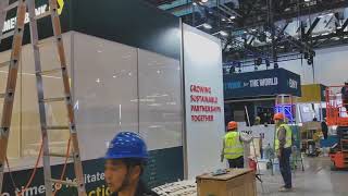 SIBOS stall fabricator Trade fair booth builderYOHO EXPO [upl. by Aylad]